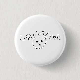 Badge Rond 2,50 Cm Insigne de bouton d'USA-CHAN Hetalia