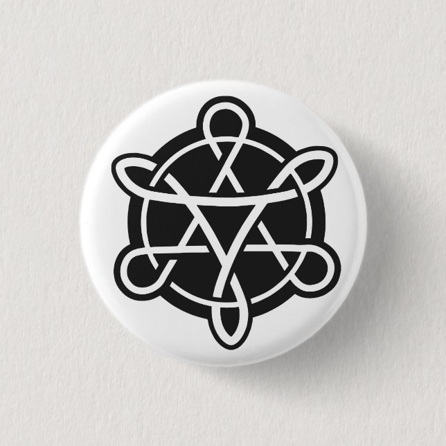Badge Rond 2,50 Cm Insigne de Celtic de Carolan (Devant)