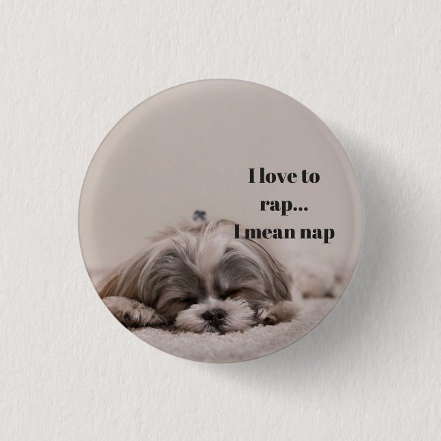 Badge Rond 2,50 Cm Insigne de chien (Devant)