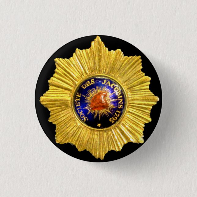 Badge Rond 2,50 Cm insigne de club de jacobin (Devant)