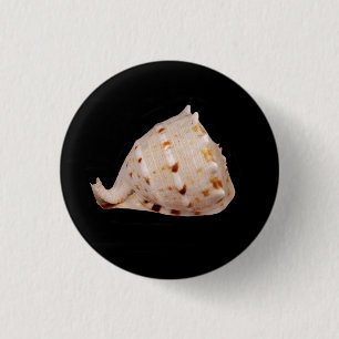 Badge Rond 2,50 Cm Insigne de coquille de cône