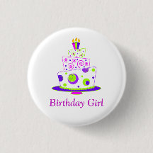 Insigne de fille d'anniversaire