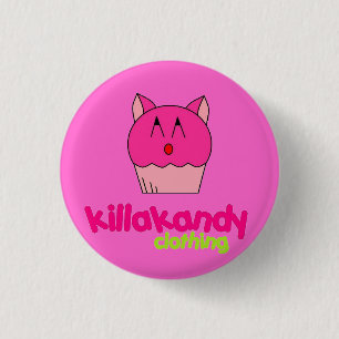 Badge Rond 2,50 Cm Insigne de Kitty KAT :)