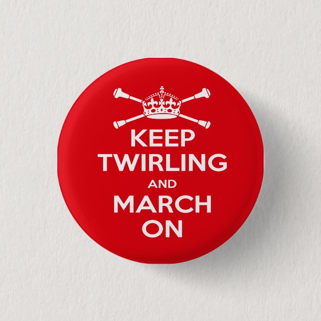 Badge Rond 2,50 Cm Insigne de majorettes (Devant)