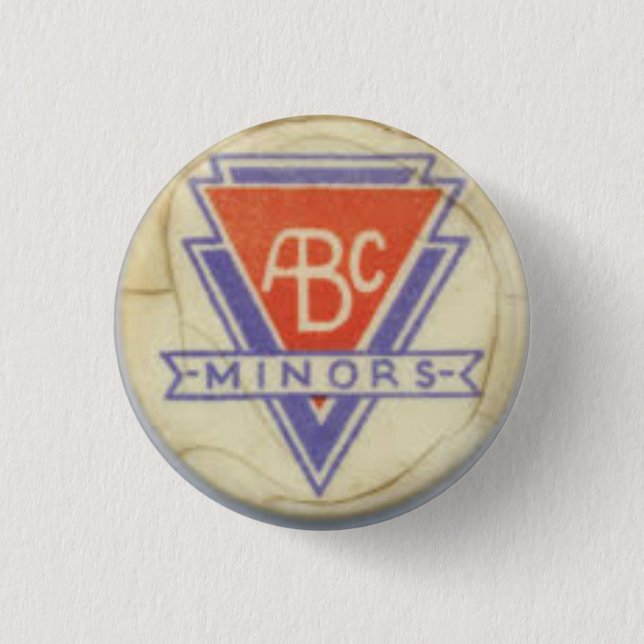 Badge Rond 2,50 Cm Insigne de mineurs d'ABC - blanc - 3 (Devant)