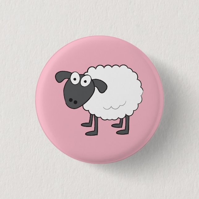 Badge Rond 2,50 Cm Insigne de moutons (Devant)