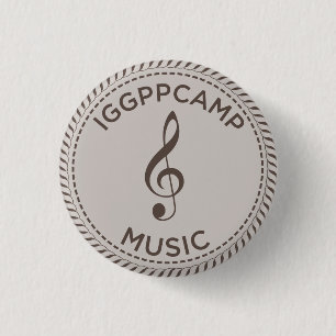 Badge Rond 2,50 Cm Insigne de musique d'IGGPPCamp