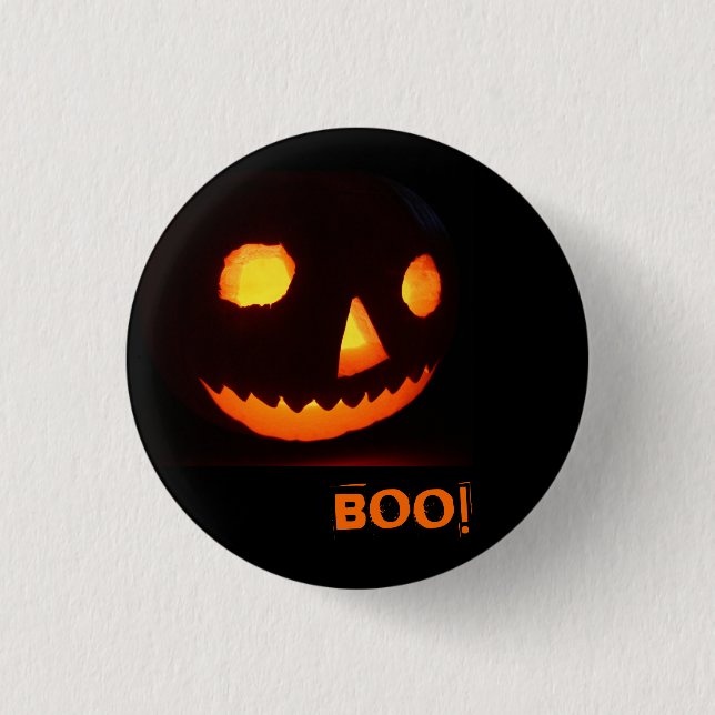 Badge Rond 2,50 Cm Insigne de Pin de citrouille (Devant)