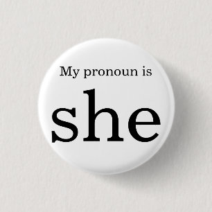 Badge Rond 2,50 Cm Insigne de pronom