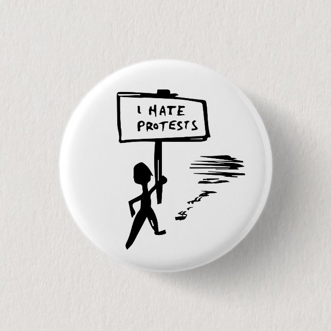 Badge Rond 2,50 Cm insigne de protestation (Devant)