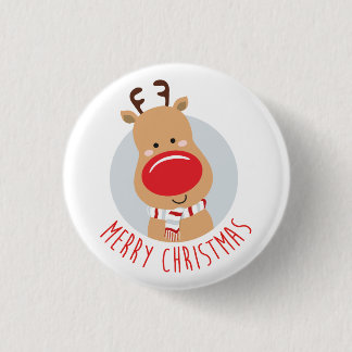 Badge Rond 2,50 Cm Insigne de renne