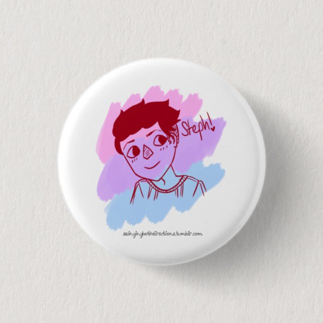 Badge Rond 2,50 Cm Insigne de Steph (Devant)