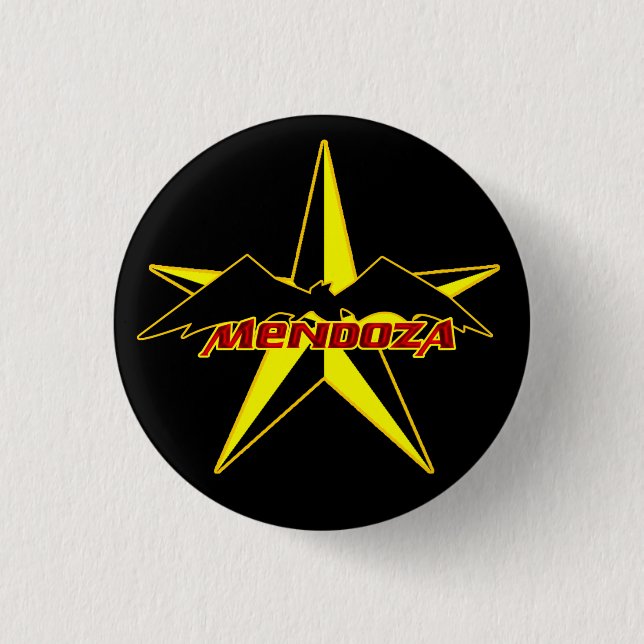 Badge Rond 2,50 Cm Insigne d'étoile de Mendoza* (Devant)