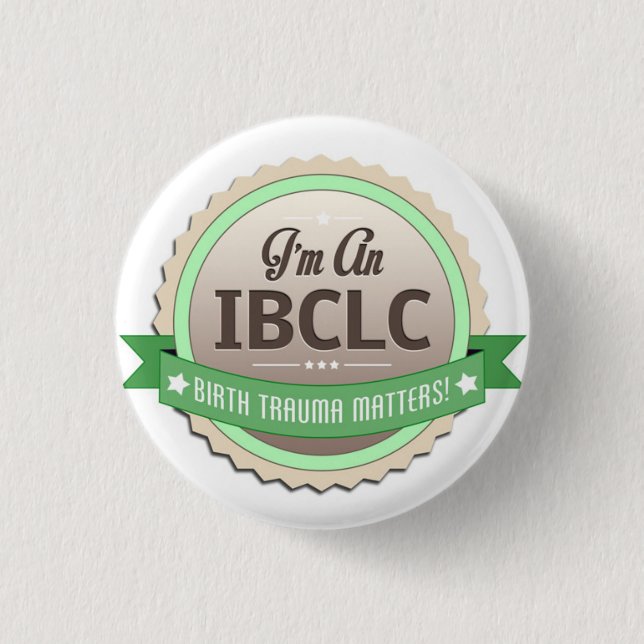 Badge Rond 2,50 Cm Insigne d'IBCLC (Devant)