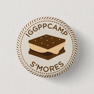 Badge Rond 2,50 Cm Insigne d'IGGPPCamp S'mores