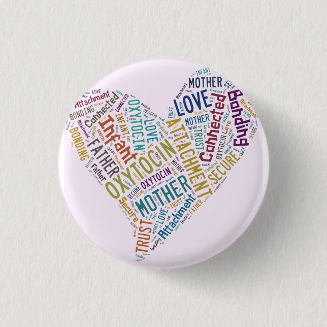 Badge Rond 2,50 Cm insigne d'oxytocine (Devant)
