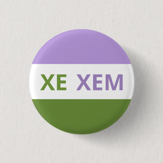 Badge Rond 2,50 Cm Insigne Drapeau Xe/Xem Pronounouns