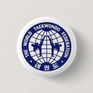Badge Rond 2,50 Cm Insigne du Taekwondo
