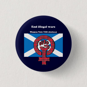Badge Rond 2,50 Cm Insigne écossais de l'indépendance de femmes de