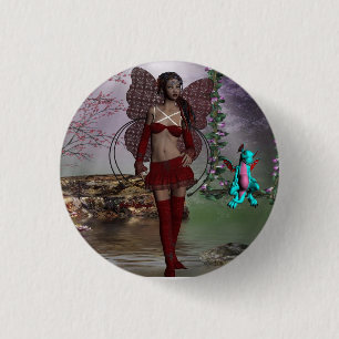 Badge Rond 2,50 Cm insigne féerique de fille