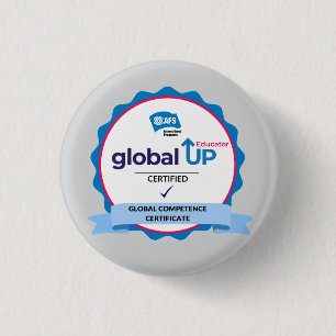 Badge Rond 2,50 Cm Insigne Global Up Educator