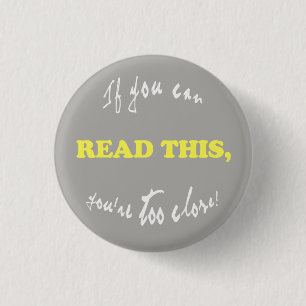 Badge Rond 2,50 Cm Insigne introverti
