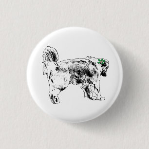 Badge Rond 2,50 Cm Insigne mini-bande
