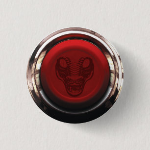 Badge Rond 2,50 Cm Insigne rouge de signal d'alarme