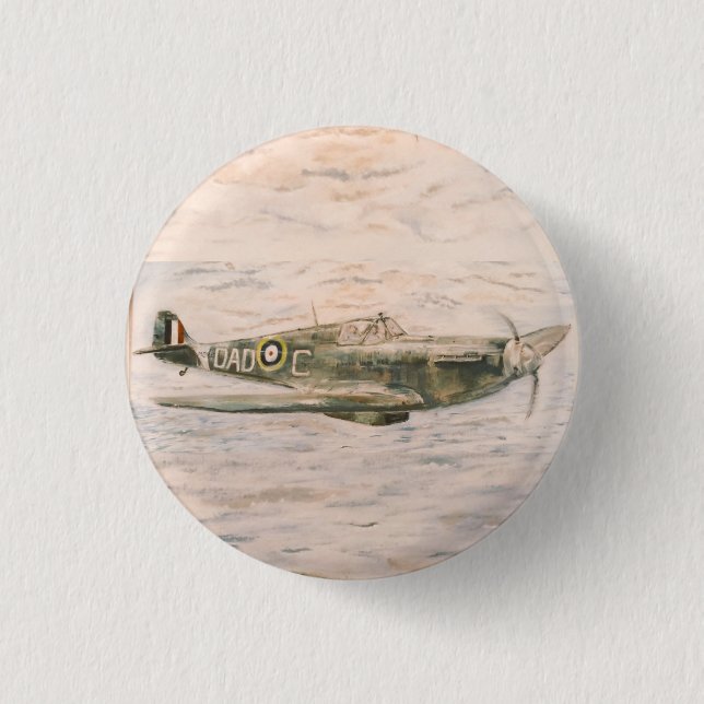 Badge Rond 2,50 Cm Insigne Spitfire (Devant)