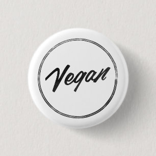 Badge Rond 2,50 Cm Insigne VÉGÉTALIEN de Pin