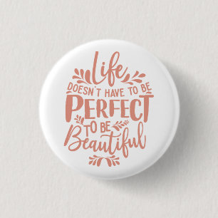 Badge Rond 2,50 Cm Inspirational Pink Topography Quote