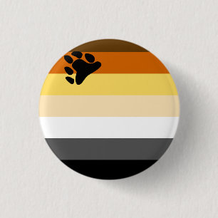Badge Rond 2,50 Cm International Bear Brotherhood Pride