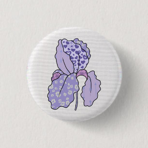 Badge Rond 2,50 Cm Iris