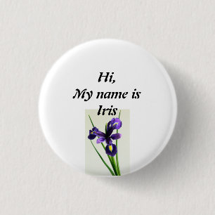 Badge Rond 2,50 Cm Iris