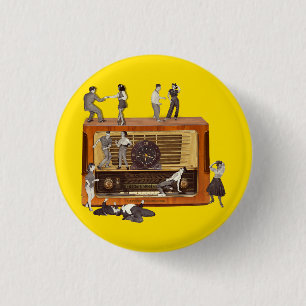 Badge Rond 2,50 Cm It is only rock & roll