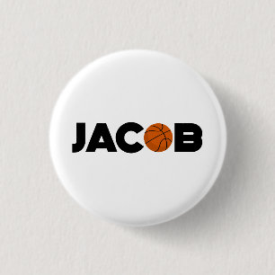 Badge Rond 2,50 Cm Jacob Basketball