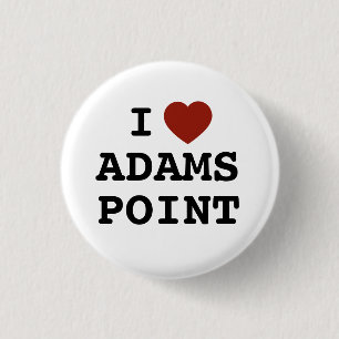 Badge Rond 2,50 Cm J'adore Adams Point Button
