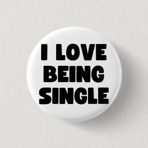 Badge Rond 2,50 Cm J'adore être célibataire