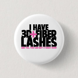 Badge Rond 2,50 Cm J'ai 3d + Mèches de fibre