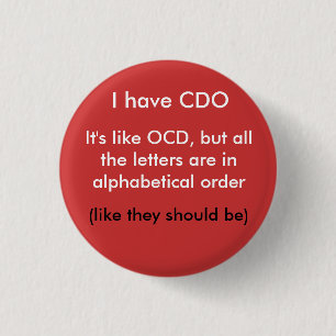 Badge Rond 2,50 Cm J'ai CDO…