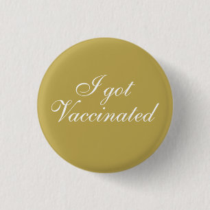 Badge Rond 2,50 Cm J'ai reçu un script d'or élégant