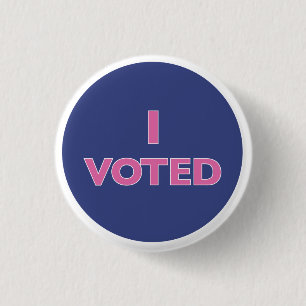 Badge Rond 2,50 Cm J'ai voté le bouton
