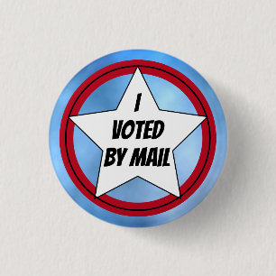 Badge Rond 2,50 Cm J'ai voté par courrier