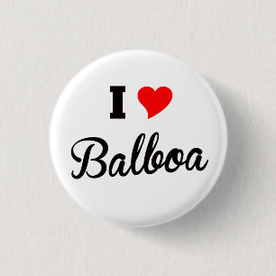 Badge Rond 2,50 Cm J'aime Balboa, polaire