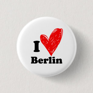 Badge Rond 2,50 Cm J'aime Berlin