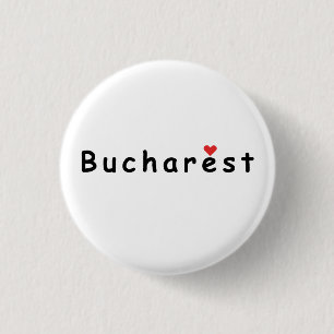 Badge Rond 2,50 Cm J'aime Bucarest