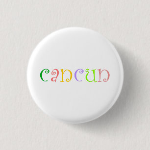 Badge Rond 2,50 Cm J'aime Cancun