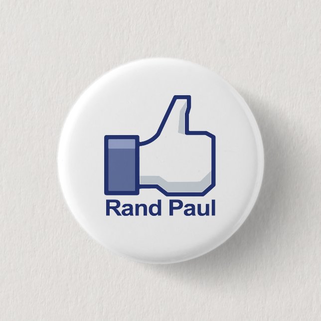 Badge Rond 2,50 Cm J'aime des pouces de Paul de couche-point (Devant)