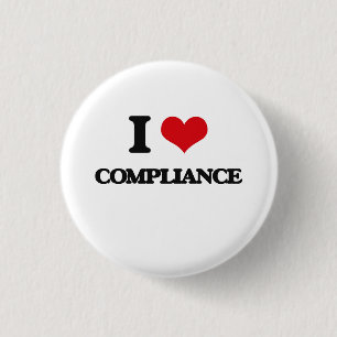 Badge Rond 2,50 Cm J'aime la conformité