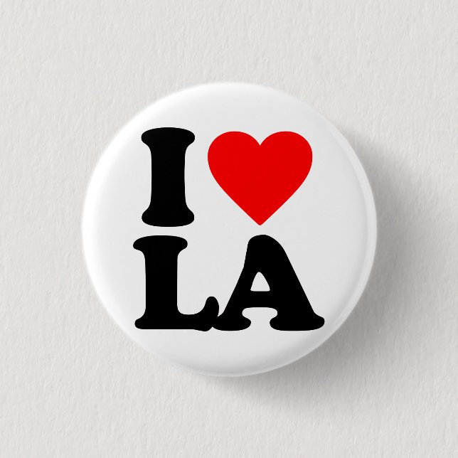 BADGE ROND 2,50 CM J'AIME LA LA (Devant)